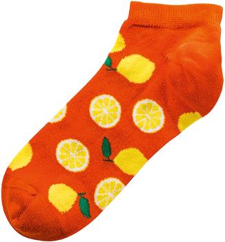 Preview: 6 Paar TippTexx 24 Damen Sneakersocken Bunte Früchte